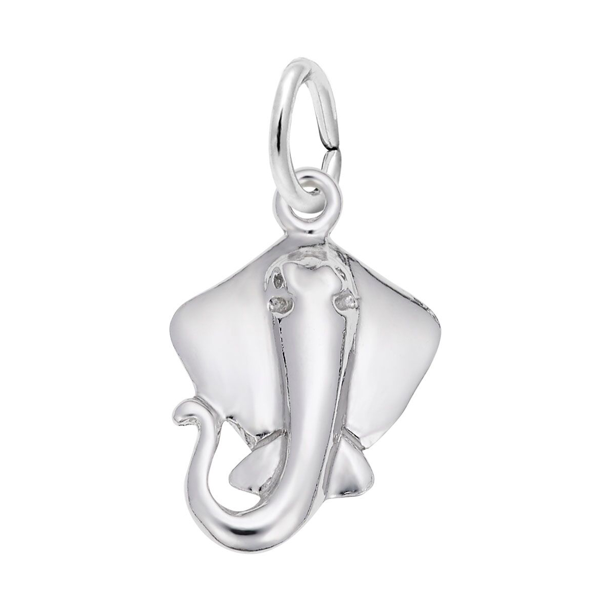 Rembrandt Charms Stingray Charm in Sterling Silver