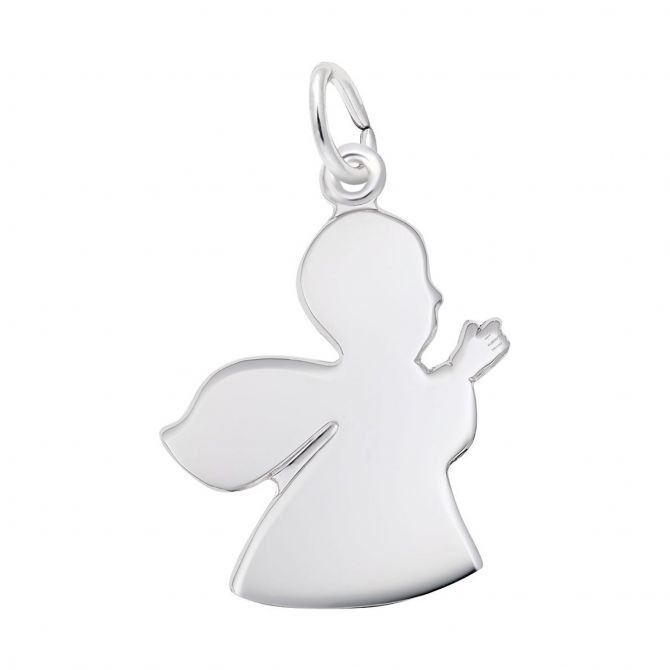 Rembrandt Charms Guardian Angel Charm in Sterling Silver