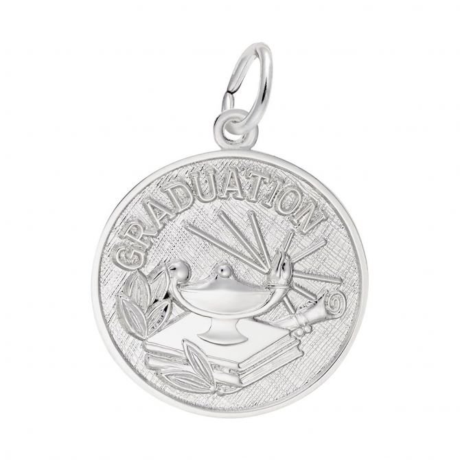 Rembrandt Charms Graduation Charm in Sterling Silver