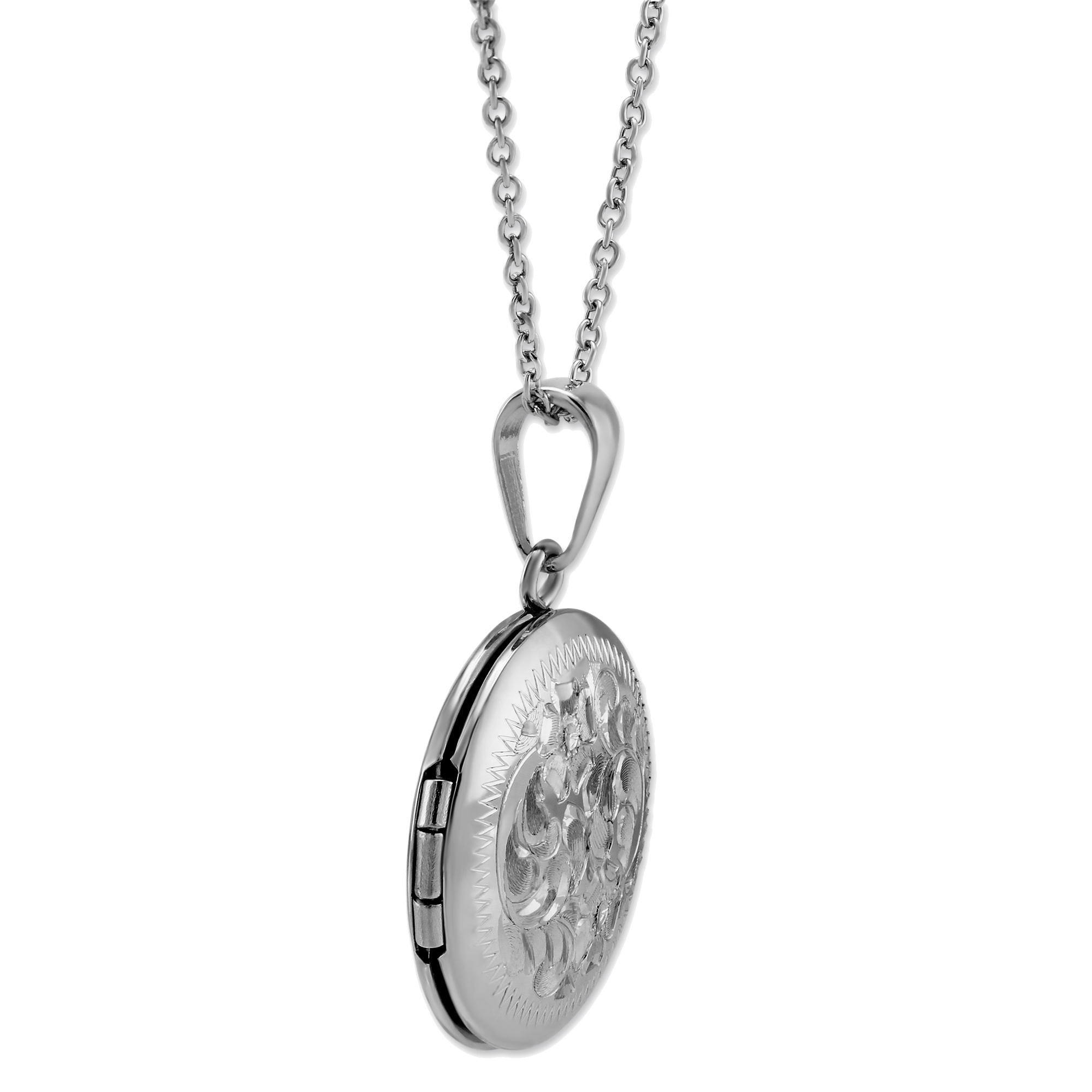 Sterling Silver Locket Pendant, 16-18