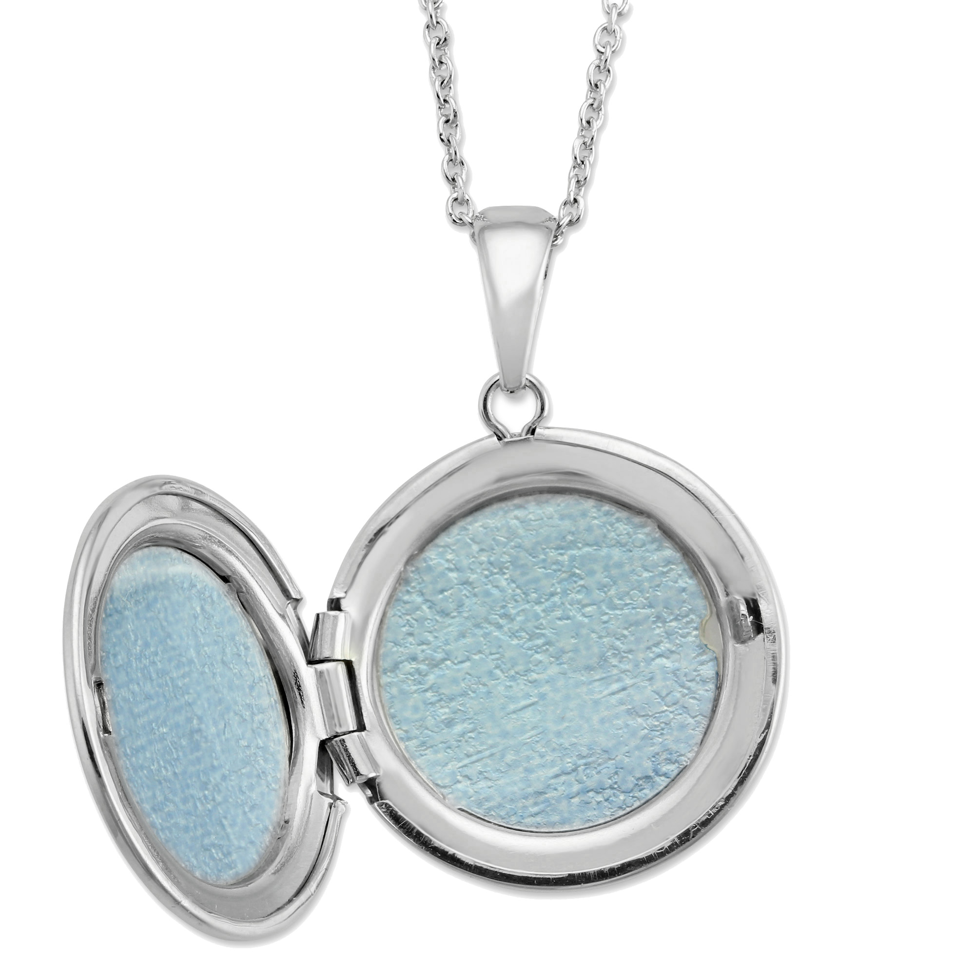 Sterling Silver Locket Pendant, 16-18