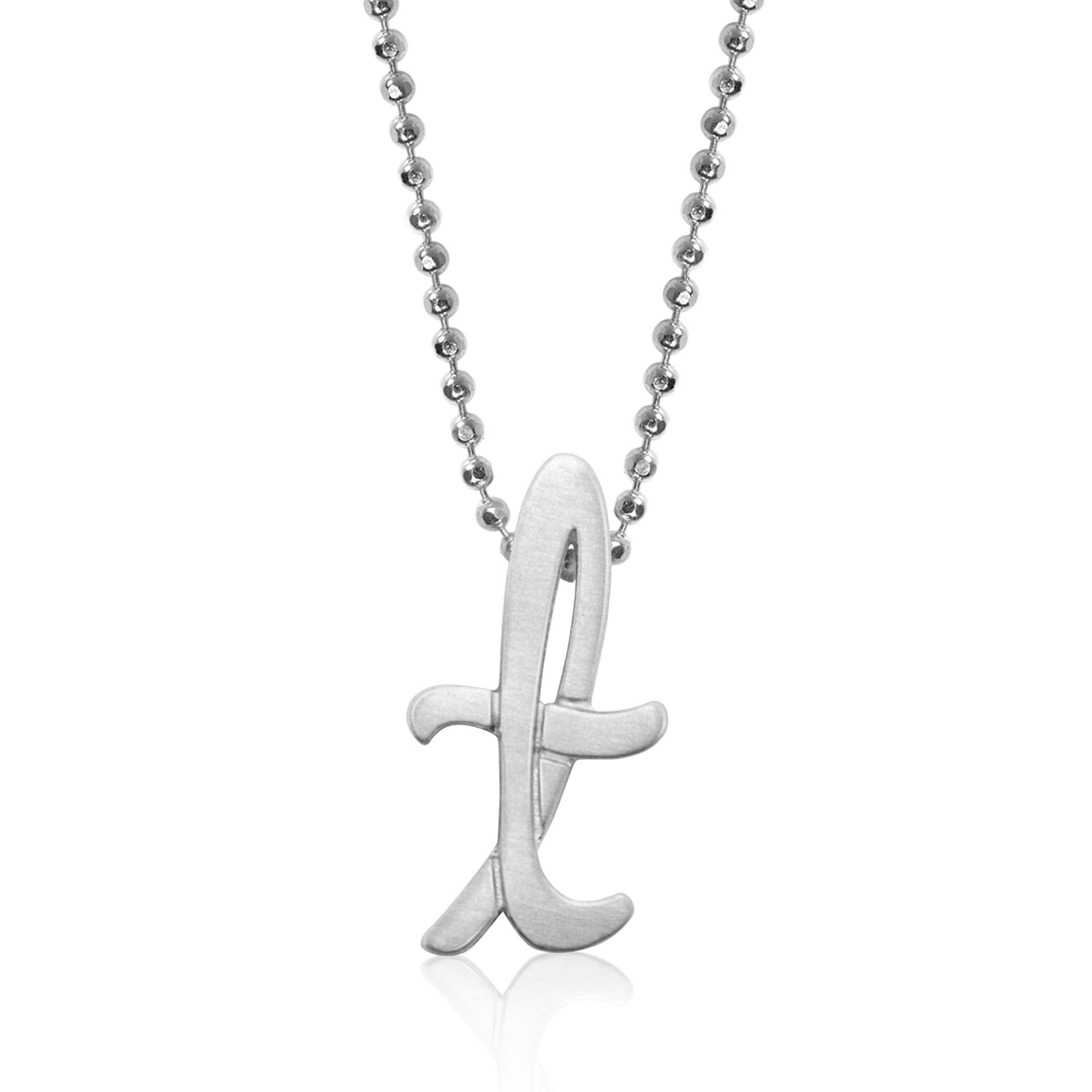 Alex Woo Sterling Silver Autograph Letter Pendants
