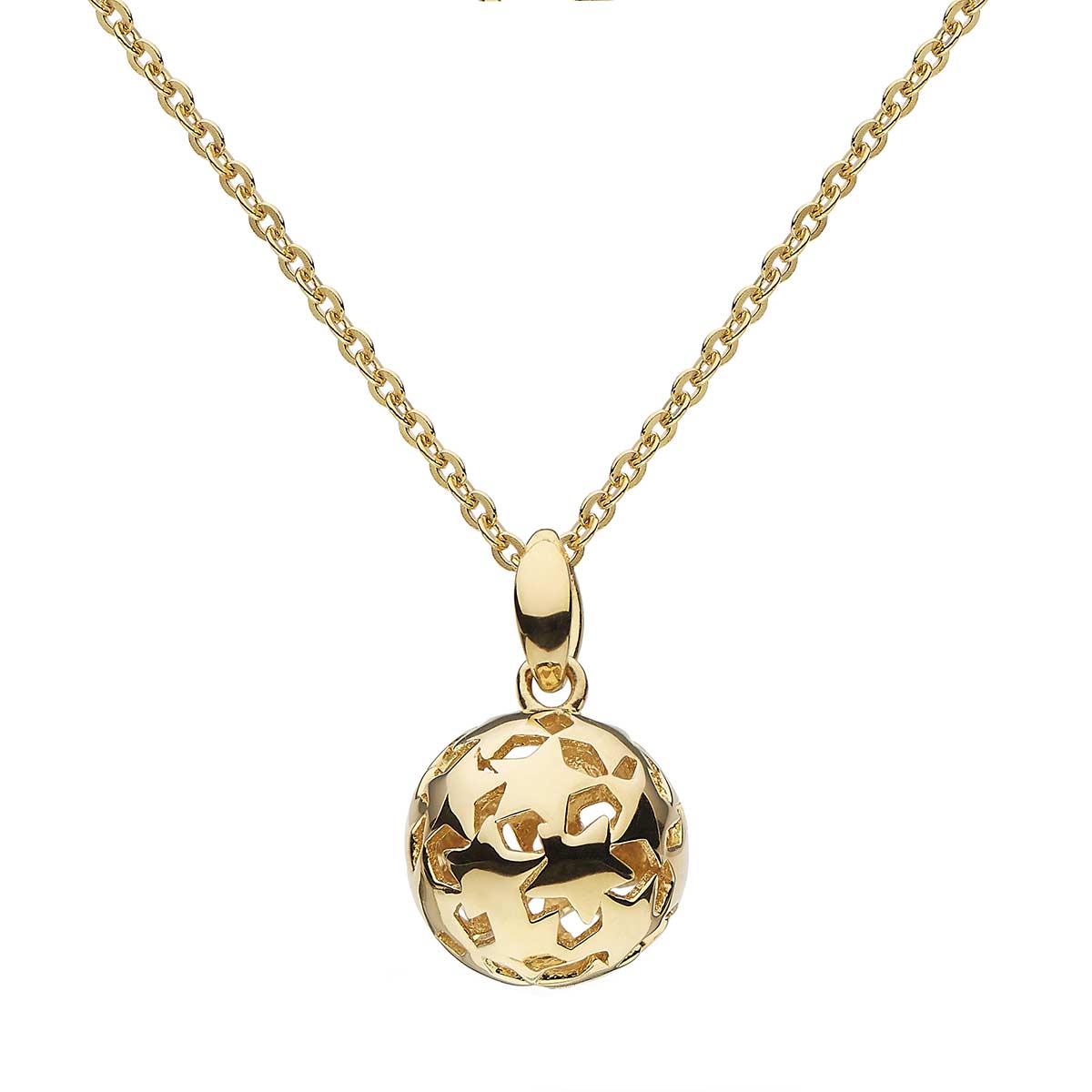 Stargazer Nova Orb Pendant in Yellow Tone Sterling Silver, 18" Borsheims