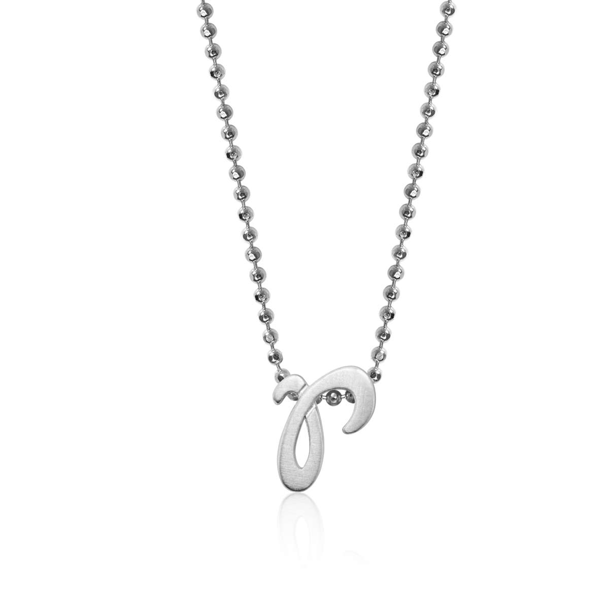 Alex Woo Sterling Silver Autograph Letter Pendants