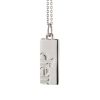 Monica Rich Kosann Carpe Diem Sterling Silver Tag Pendant, 18"