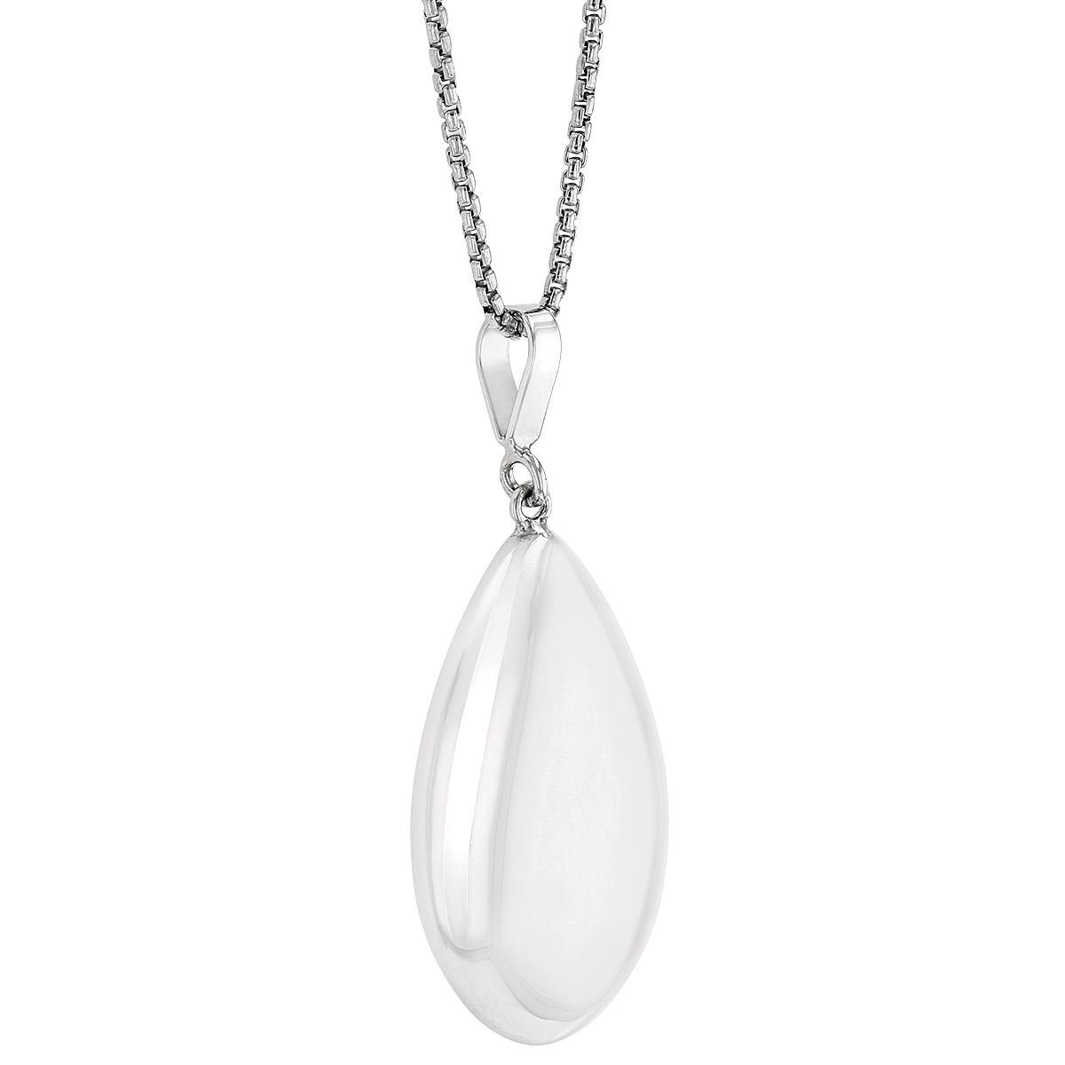 Sterling Silver Teardrop Pendant, 18