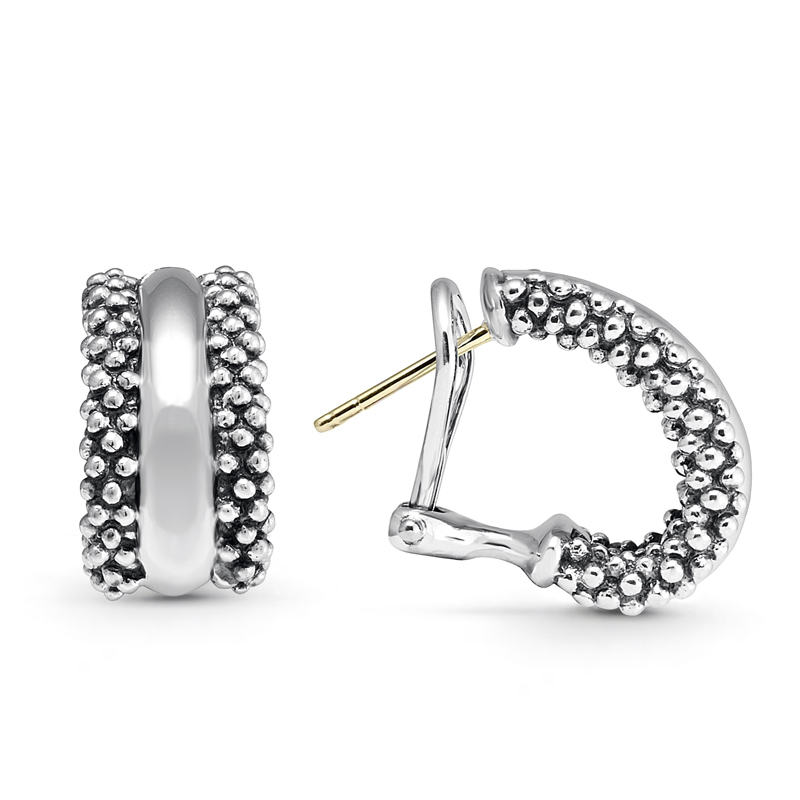 LAGOS Signature Caviar Hoop Earrings