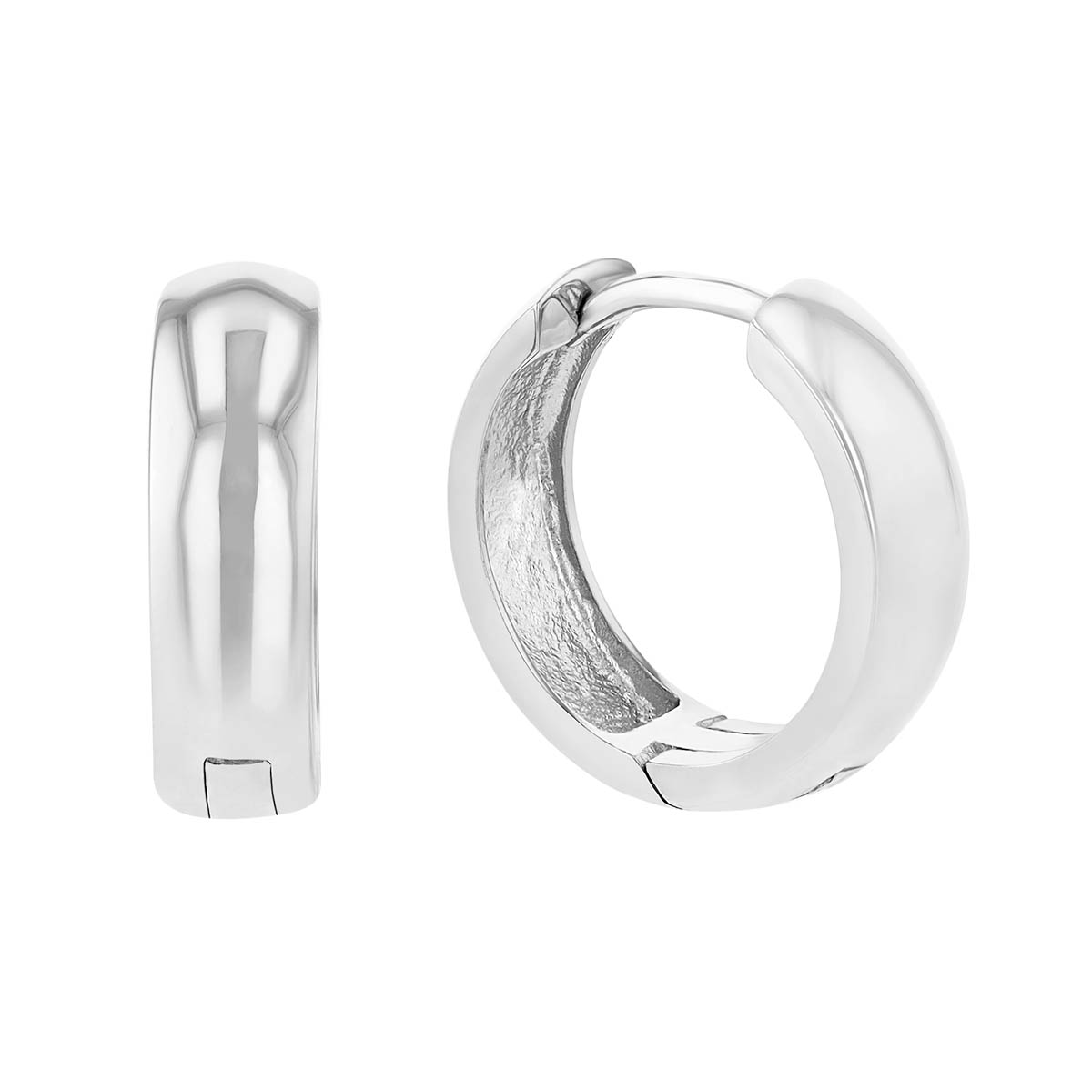 Sterling Silver Small Hinged Hoop Earrings