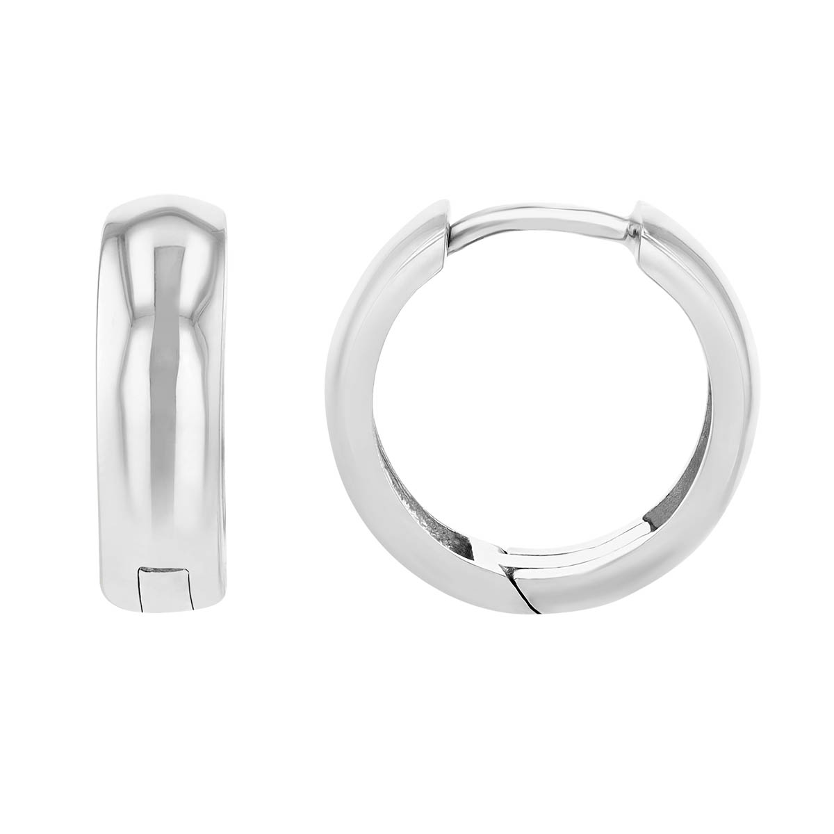Sterling Silver Small Hinged Hoop Earrings