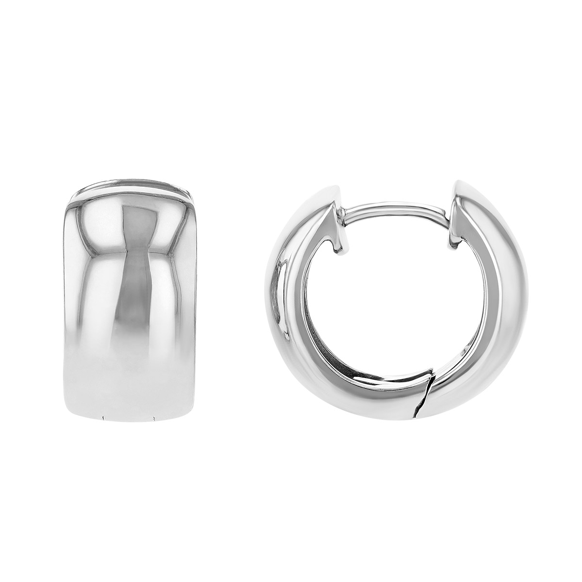Sterling Silver Hoop Earrings, 1/2