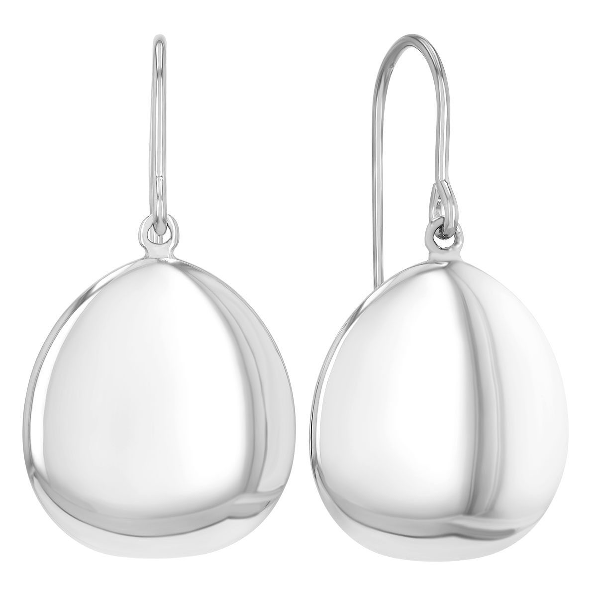 Sterling Silver Disc Dangle Earrings