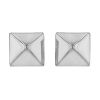 Sterling Silver Pyramid Stud Earrings