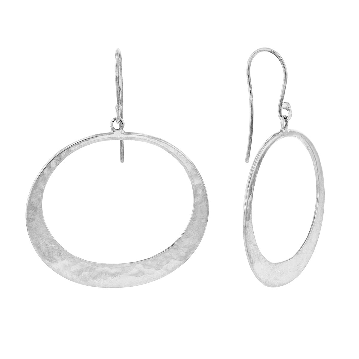Toby Pomeroy Ecosilver Oval Petite Eclipse Drop Earrings