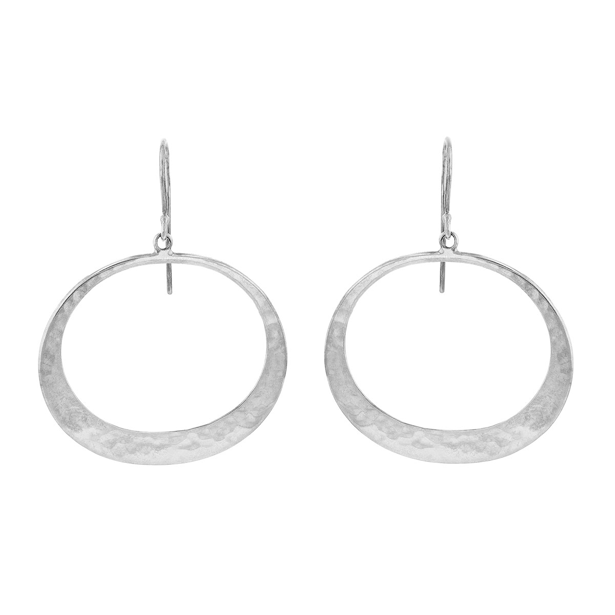 Toby Pomeroy Ecosilver Oval Petite Eclipse Drop Earrings