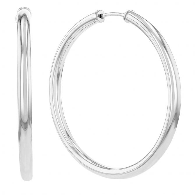 Sterling Silver Endless Tube Hoop Earrings 40 mm Borsheims