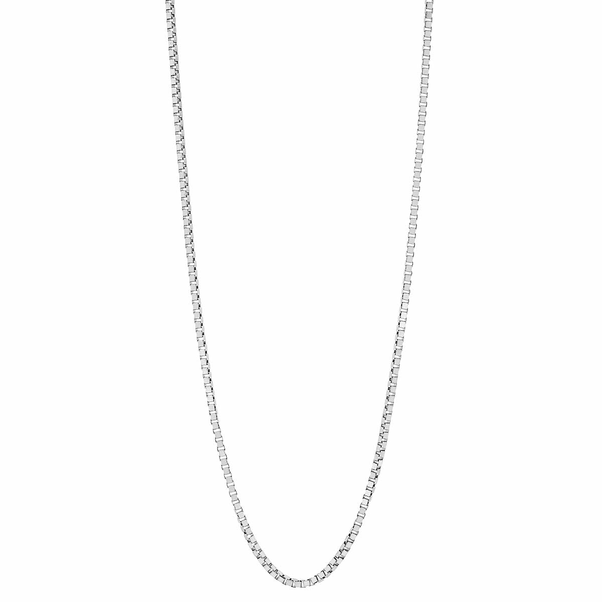 Sterling Silver 1.20 mm Box Chain Necklace, 16