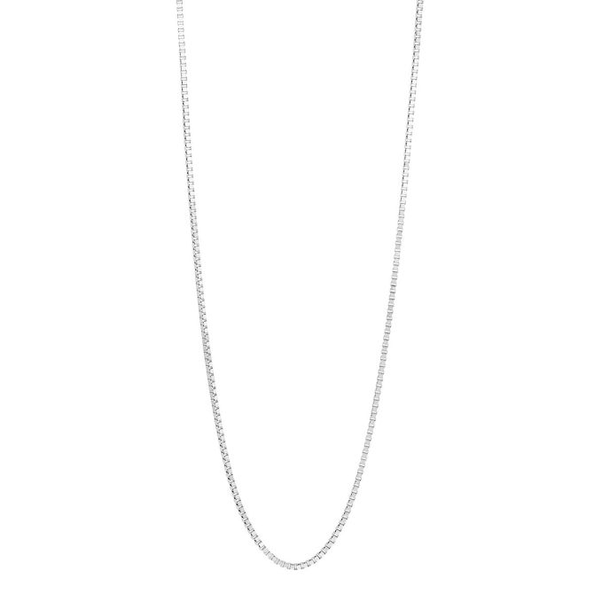 Sterling Silver 1.20 mm Box Chain Necklace, 24"
