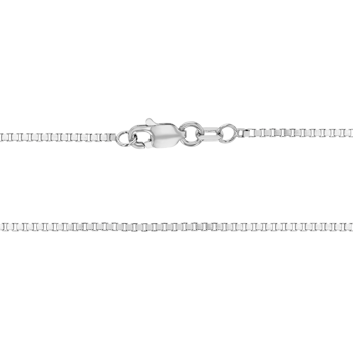 Sterling Silver 1.20 mm Box Chain Necklace, 24