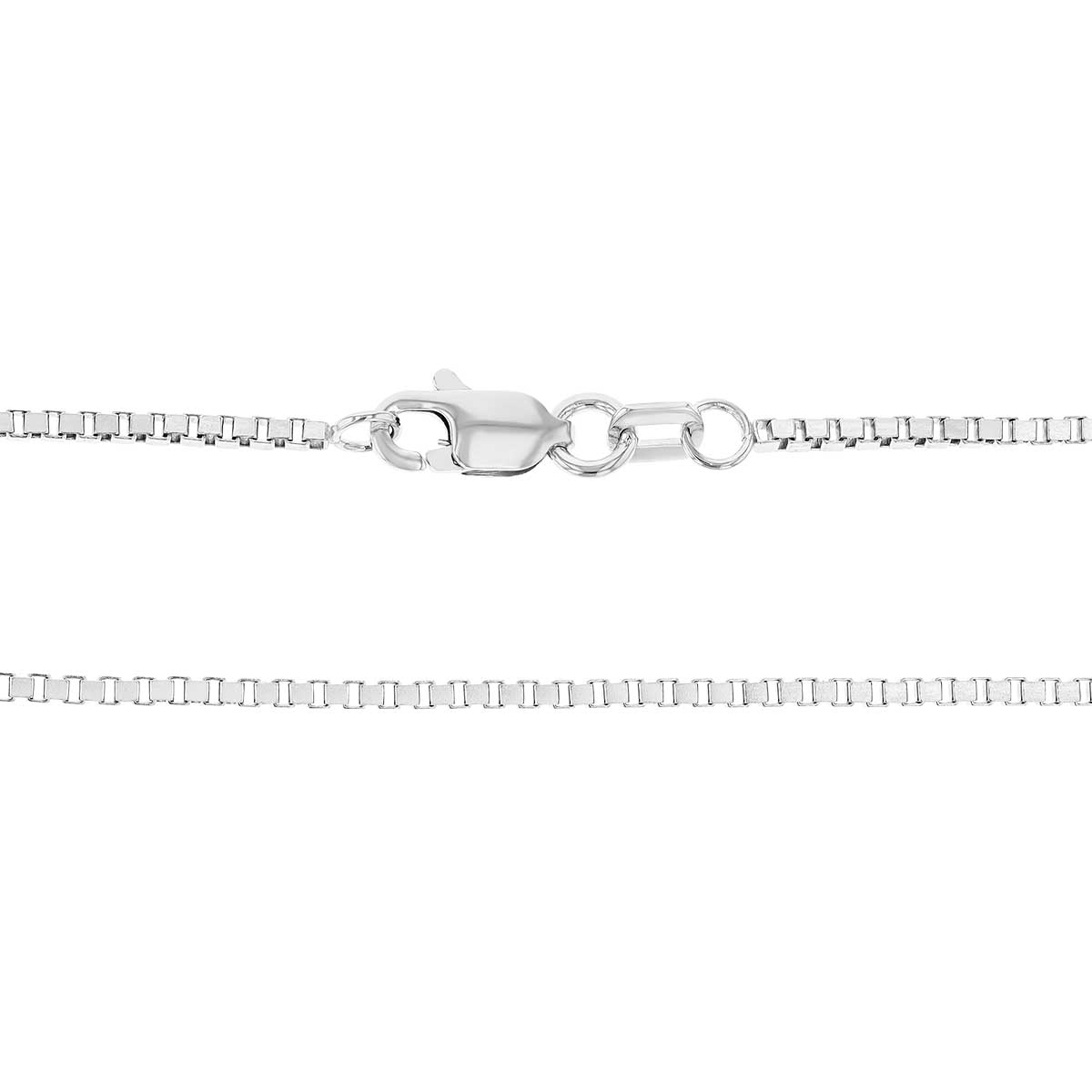 Sterling Silver 1.20 mm Box Chain Necklace, 20