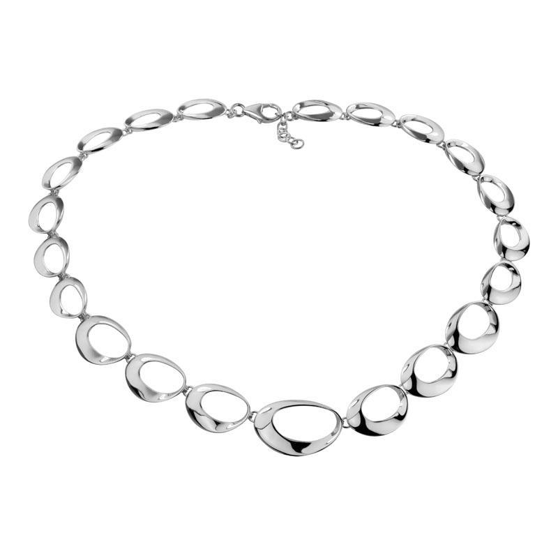 Sterling Silver Large Oval Link Necklace, 18