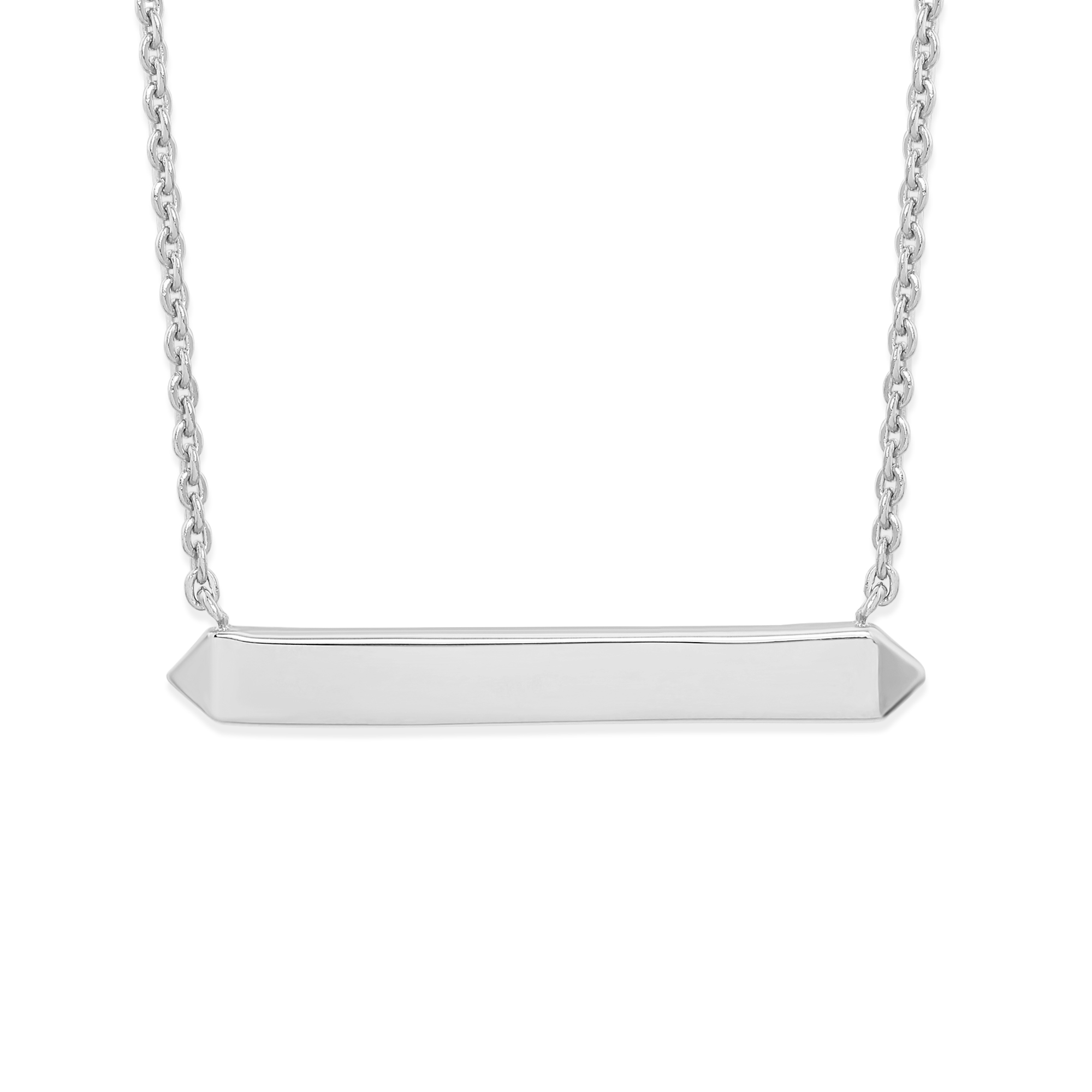 Sterling Silver Bar Necklace, 18" 9172HP Borsheims
