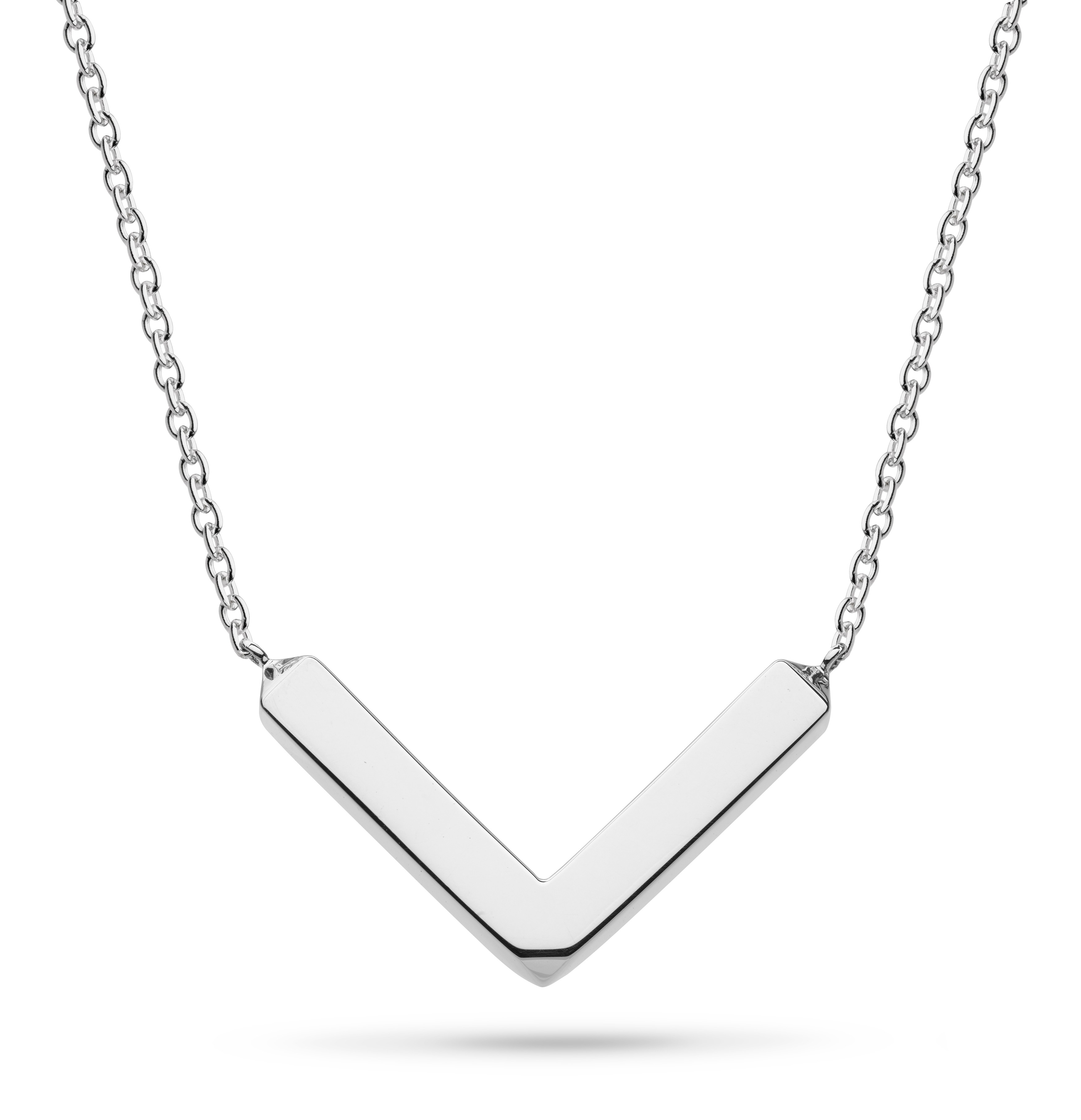 Sterling Silver Chevron Bar Necklace, 18" 9170HP Borsheims