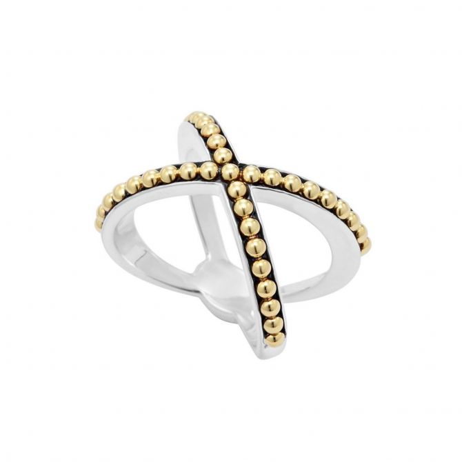 Lagos beaded x ring sale