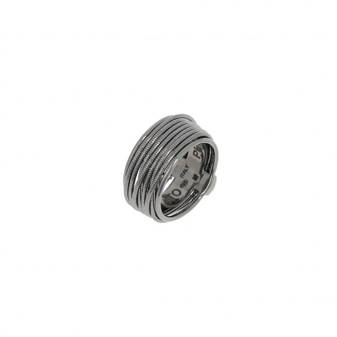 Pesavento Thin DNA Spring Ruthenium Ring