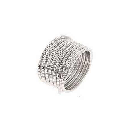 Pesavento Sterling Silver DNA Spring Ring
