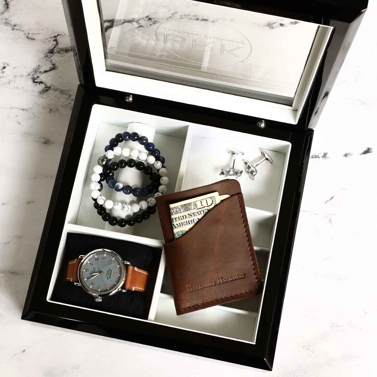 OYOBox Black Jewelry Box with Berkshire Hathaway Logo