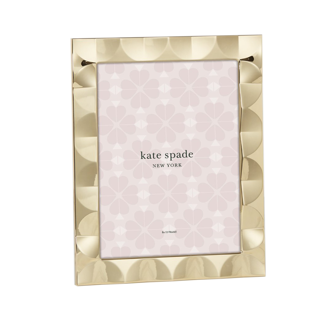 Kate Spade South Street Gold Scallop Frame, 8x10 892114 Borsheims