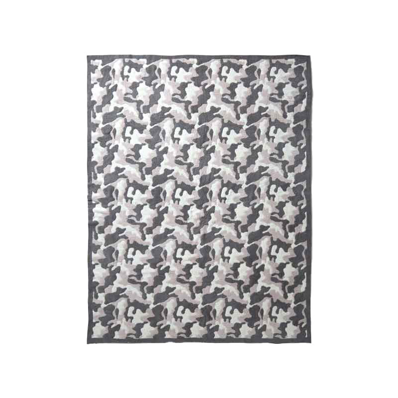 Barefoot Dreams CozyChic Camo Throw, Stone