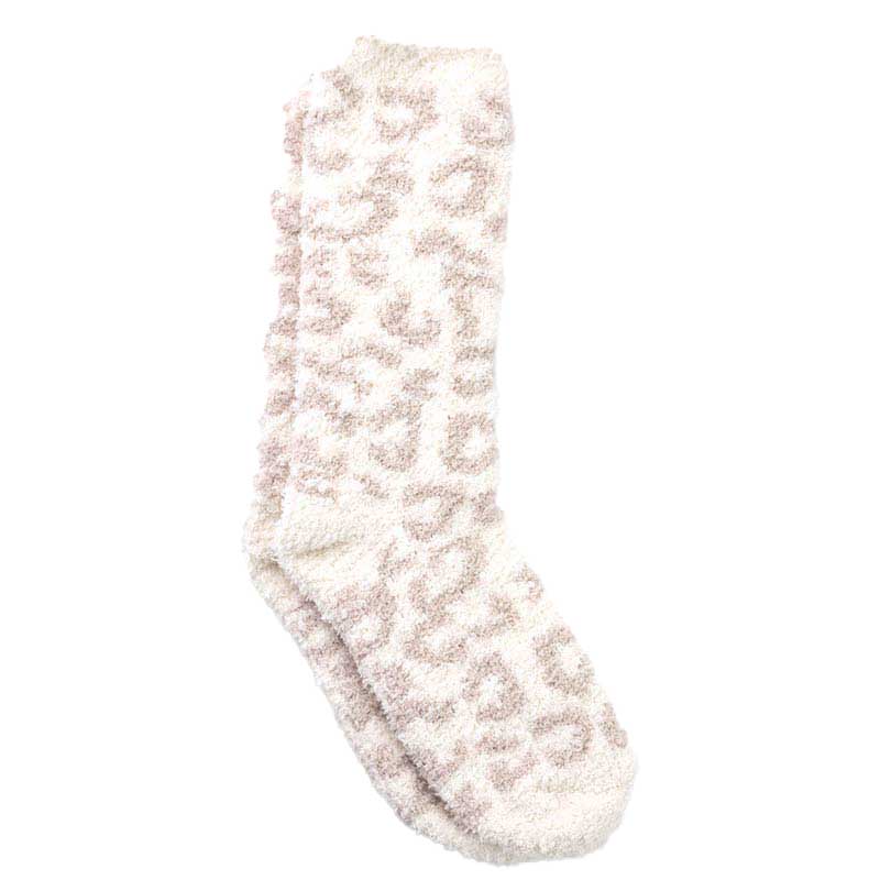 Barefoot Dreams CozyChic Women's Barefoot In The Wild Socks, Cream and Stone