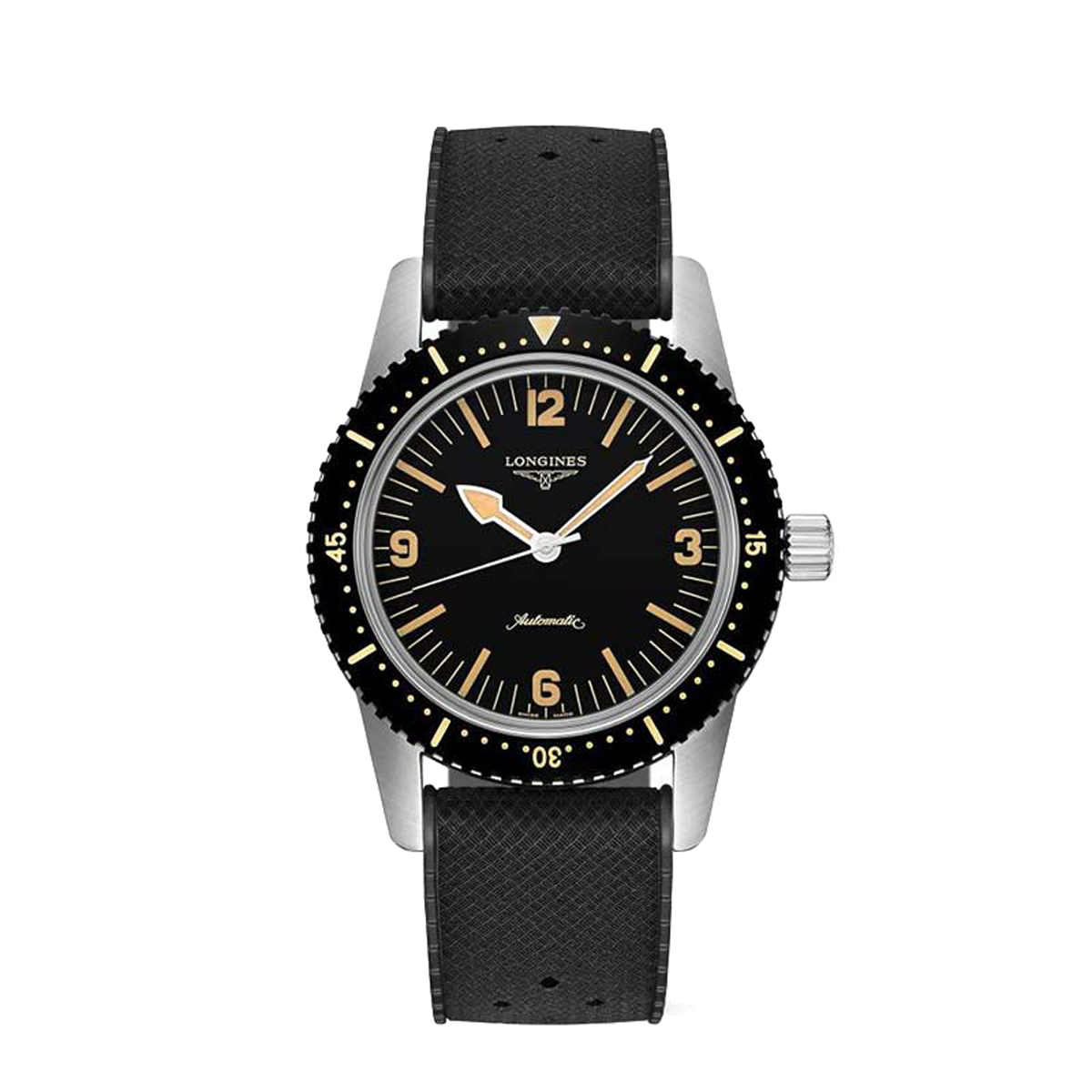Longines Skin Diver 42mm Men's Watch, Black Dial