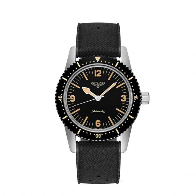 Longines Skin Diver 42mm Men's Watch, Black Dial