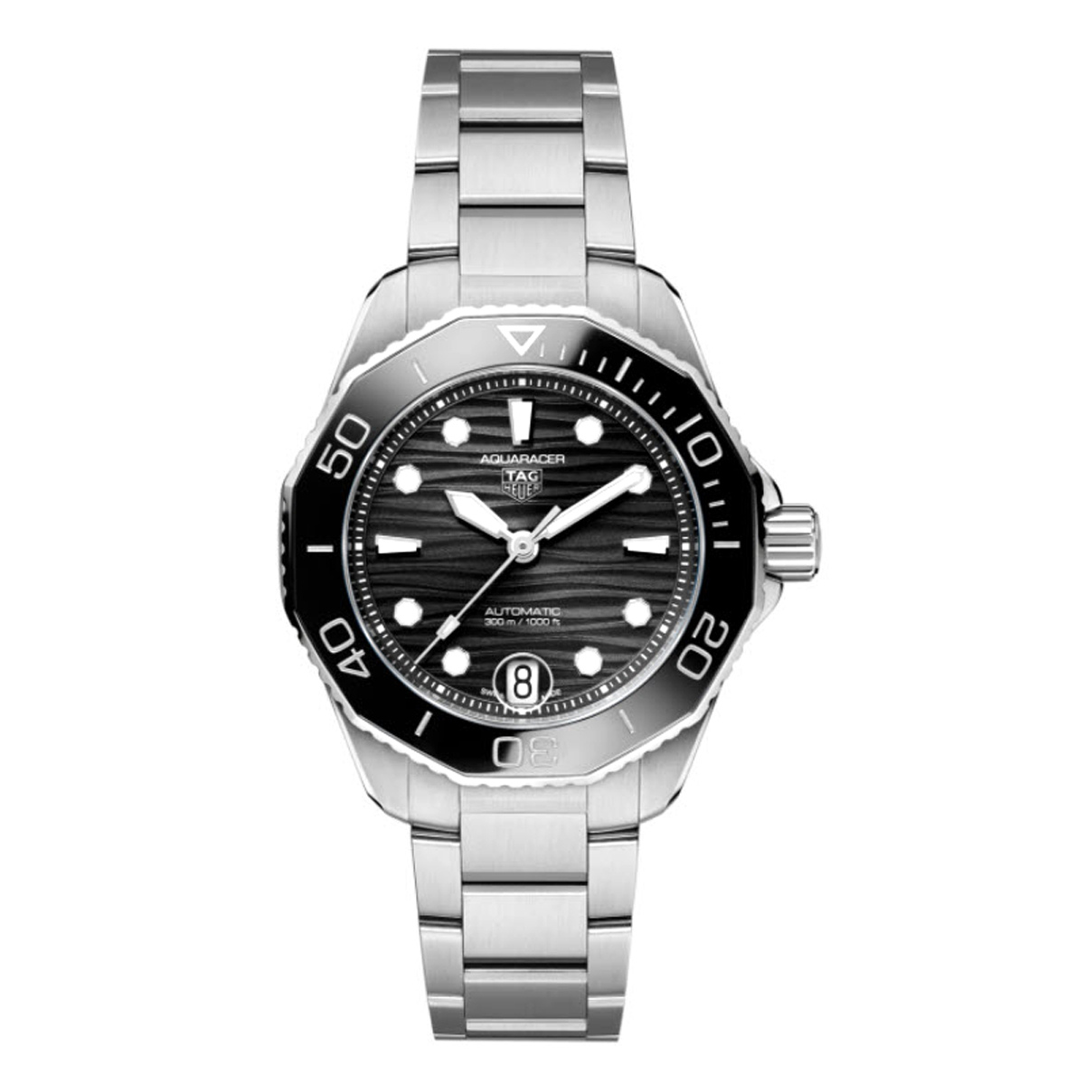 TAG Heuer Aquaracer Professional 300 36mm Automatic Watch, Black and White Dial