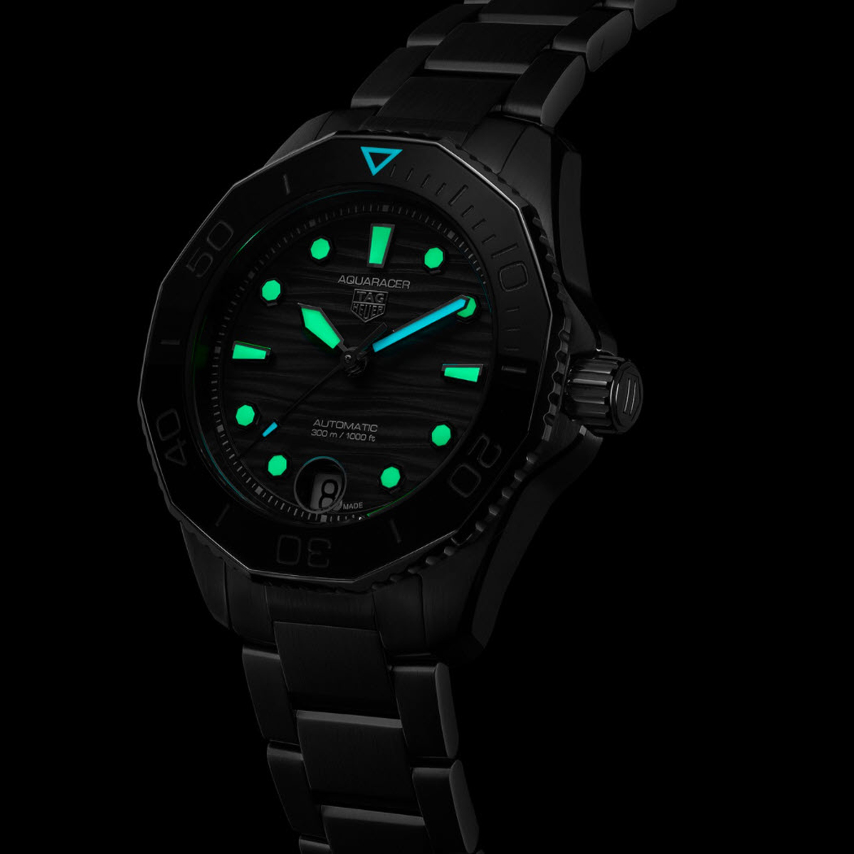 TAG Heuer Aquaracer Professional 300 36mm Automatic Watch, Black and White Dial