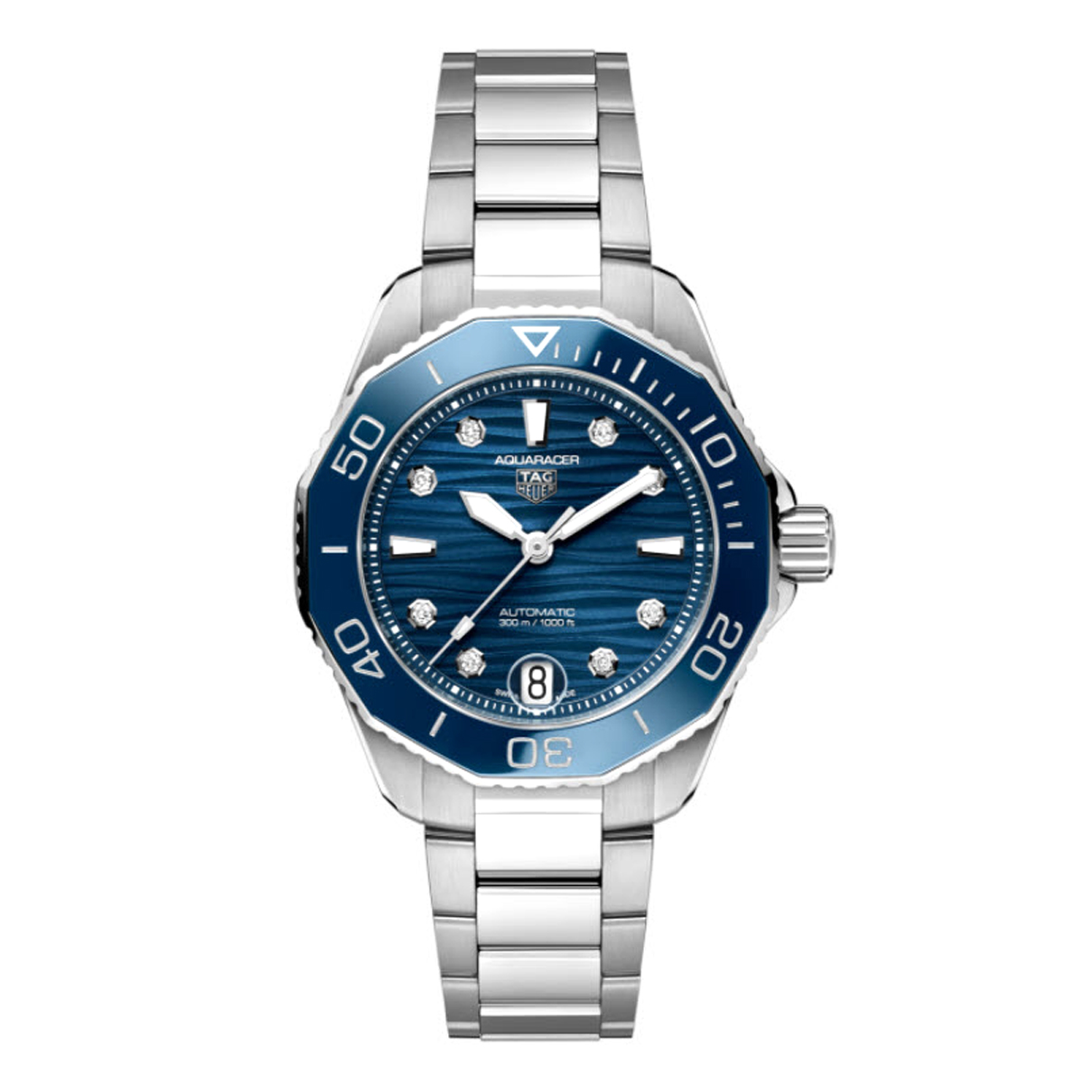 TAG Heuer Aquaracer Professional 300 36mm Automatic Watch, Blue and Silver Dial