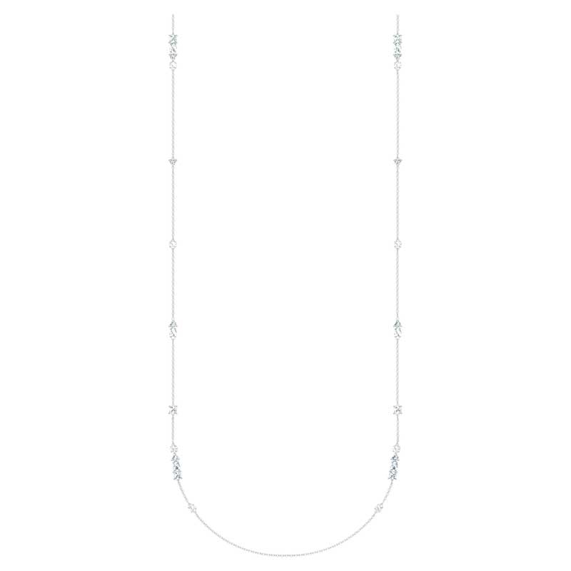 Swarovski Tennis Deluxe Mixed Standage, White and Silver Tone