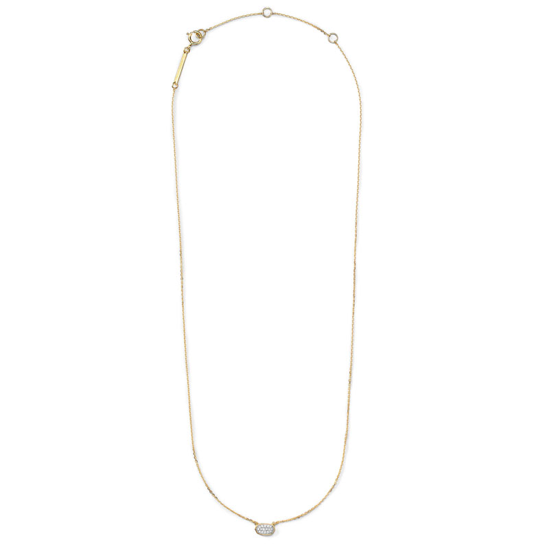 Kendra Scott Marisa Pendant Necklace in White Diamond and 14K Yellow Gold