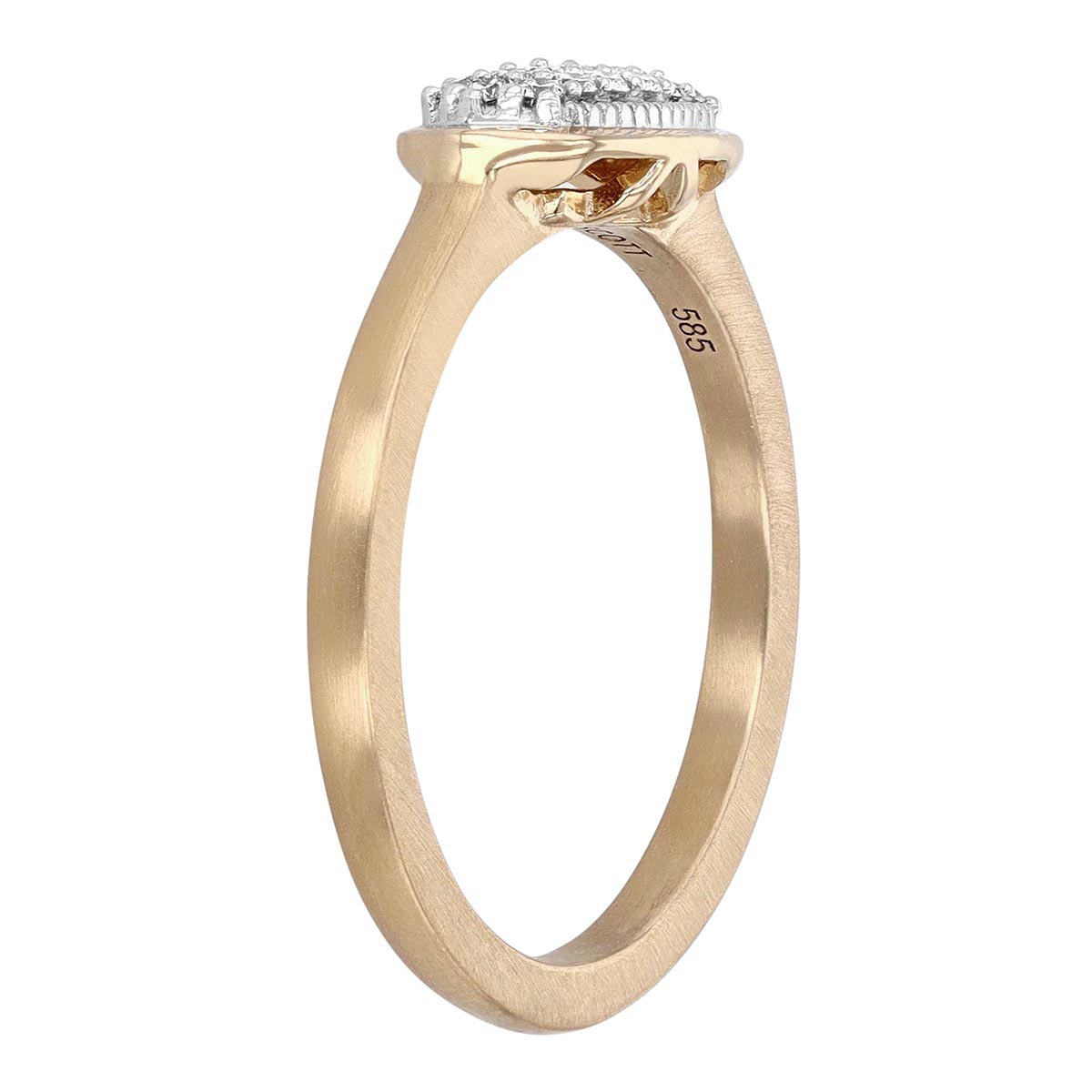 Kendra Scott Isa Ring in Pave Diamond and 14k Yellow Gold Tone