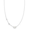Kendra Scott Aryn Pendant Necklace in Rainbow Moonstone and 14k White Gold