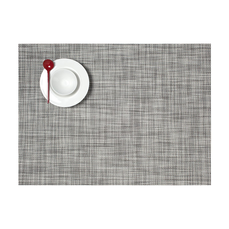 Chilewich Mini Basketweave Signature Rectangle Placemat, Gravel Borsheims