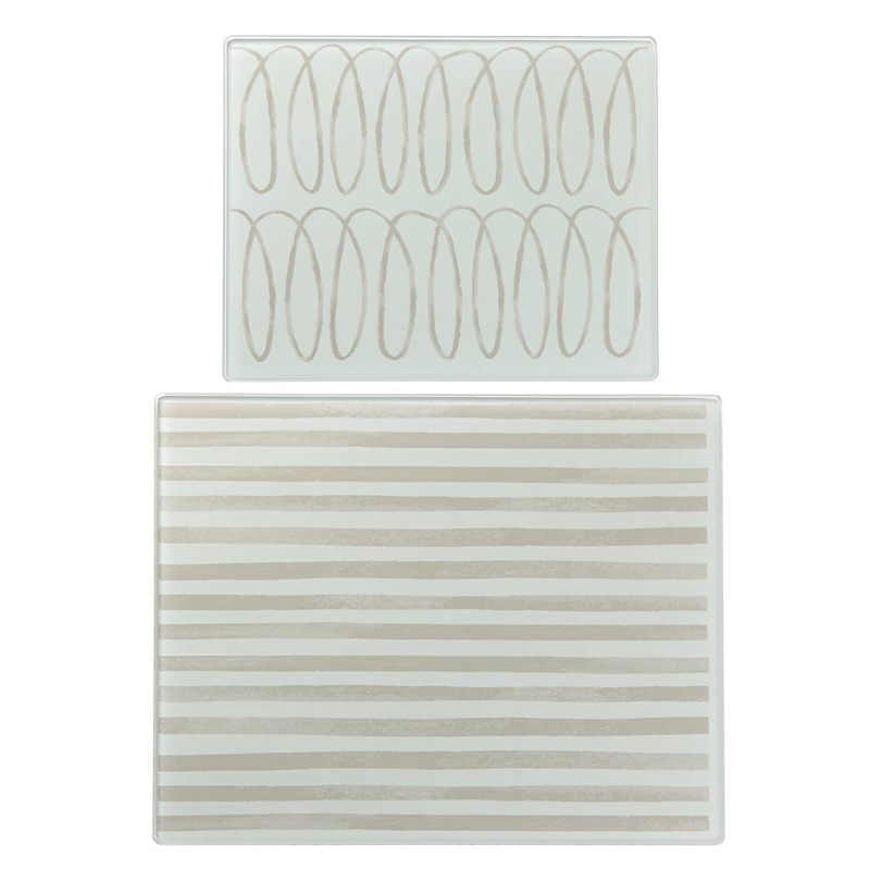Kate Spade Charlotte Street Grey Food Prep Boards, Set of 2