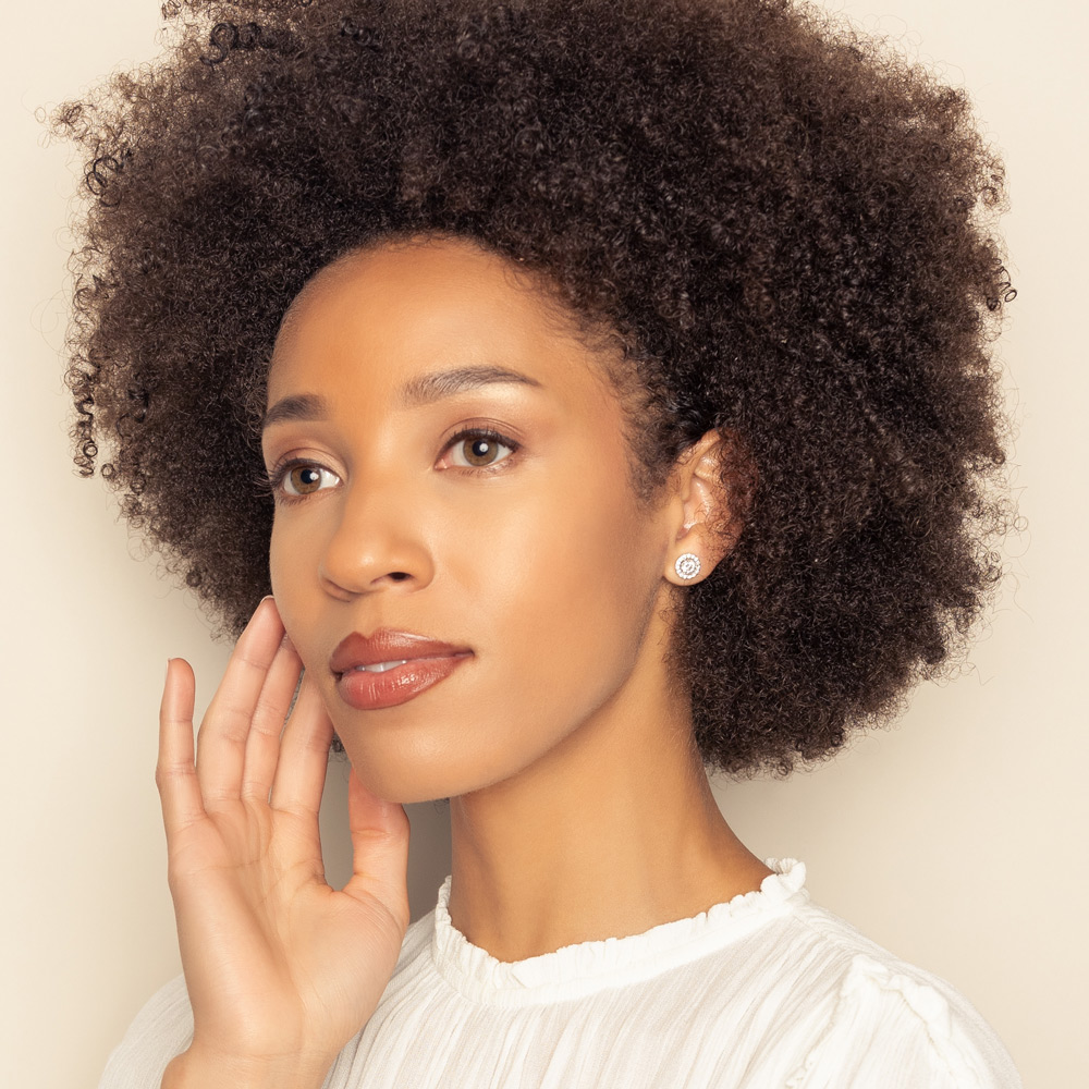 14K White Gold Halo Diamond Stud Earrings, 1.62cttw