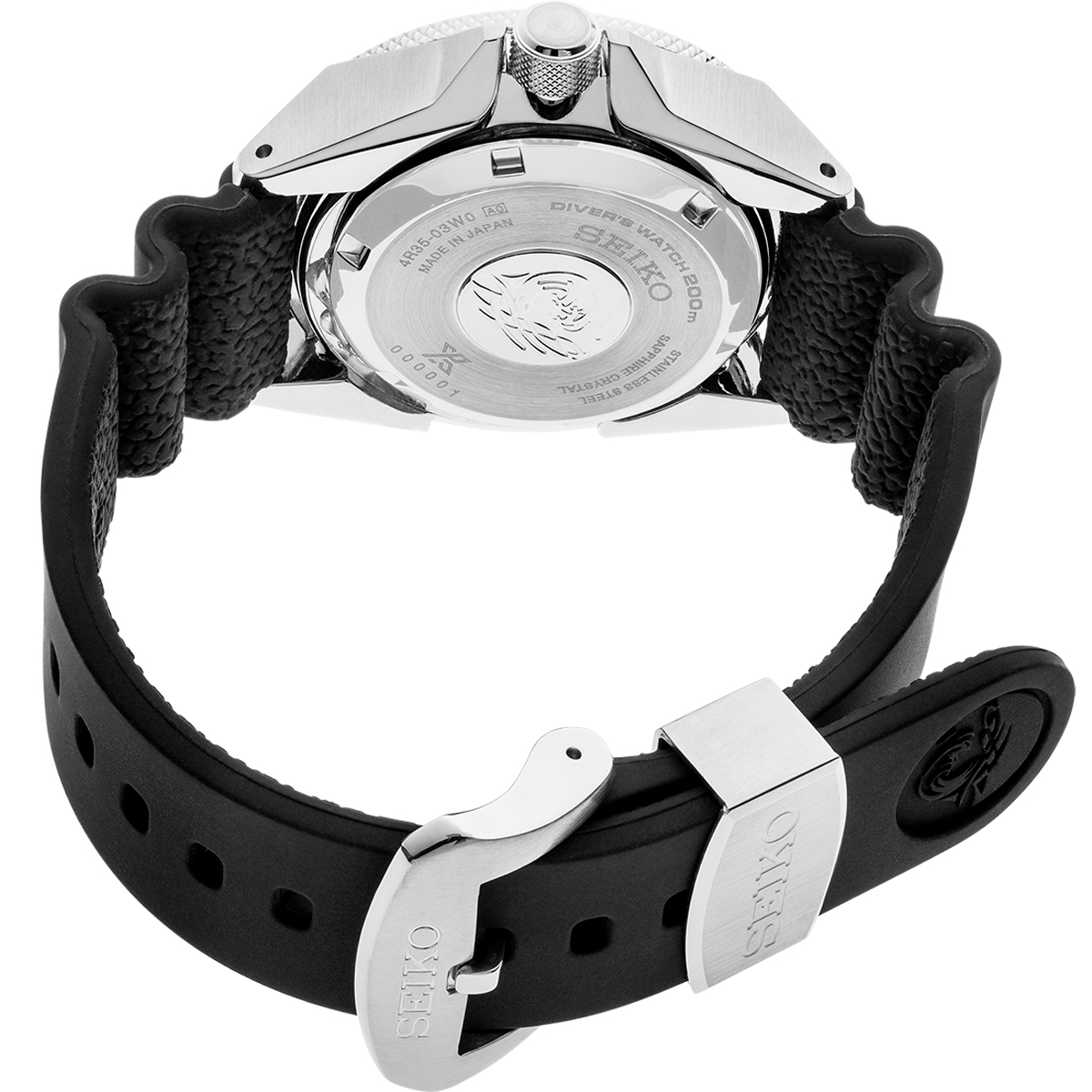 Seiko Prospex 43mm Watch, White Grid Dial