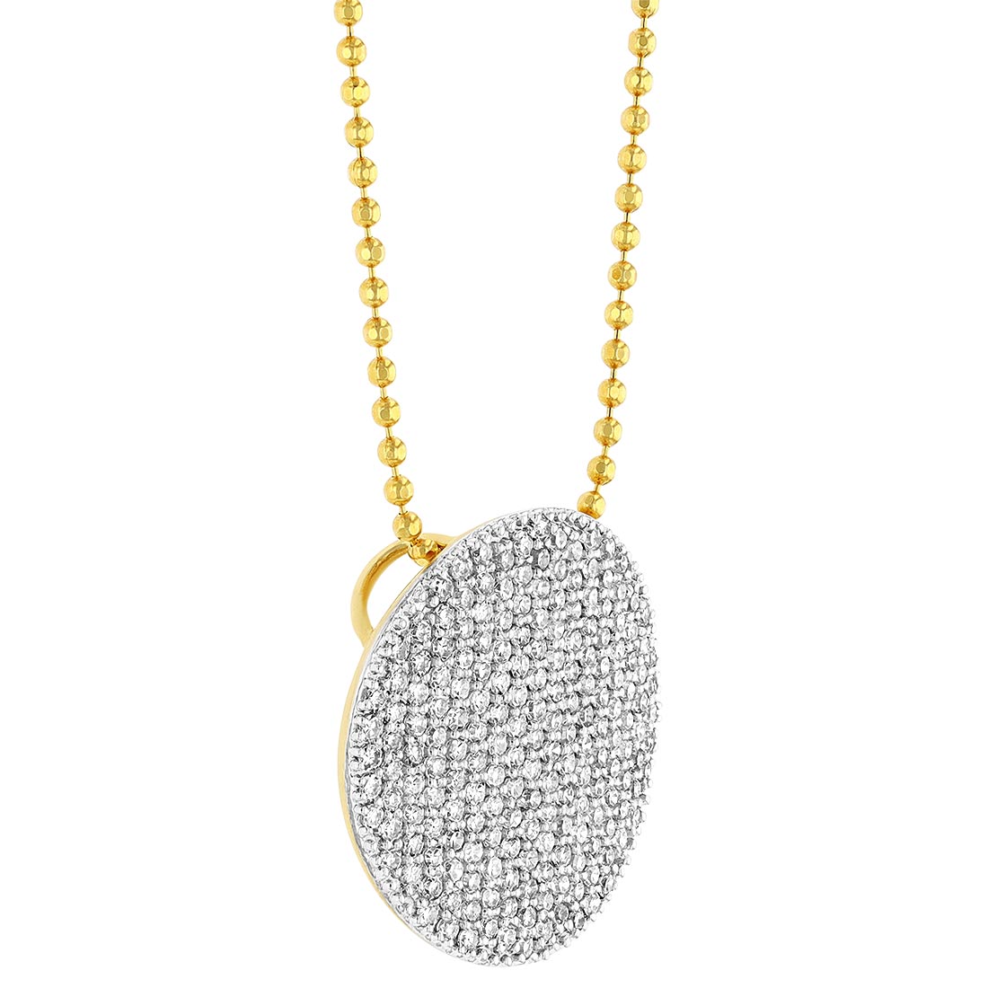 Phillips House Large Infinity Diamond Necklace in Yellow Gold