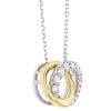 Frederic Sage Diamond & Yellow Gold Interlocking Circle Pendant, 0.26 cttw, 18"