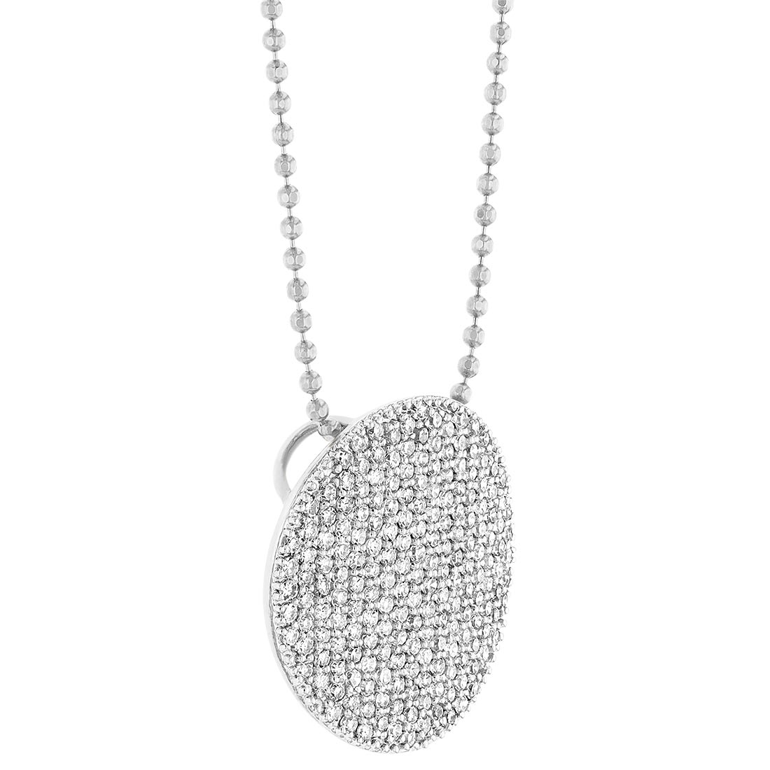 Phillips House Large Infinity Diamond Necklace in White Gold