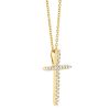 Roberto Coin Tiny Treasures Diamond Cross Pendant in 18K Gold, 18", 0.10 cttw